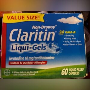 Claritin Liqui-Gels 60 Count non-drowsy